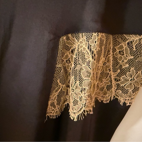 Rag and Bone lingerie inspired silk slip dress with lace trim - Picture 6 of 9